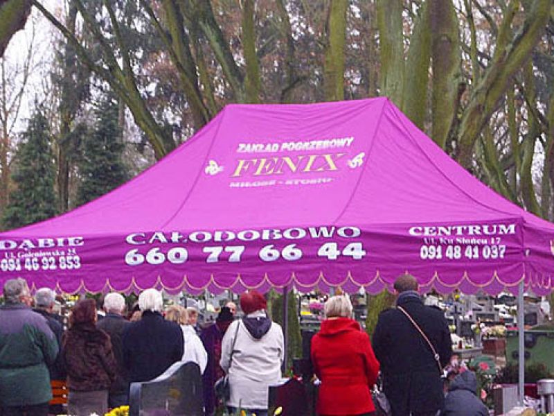Namiot Fenix usługi pogrzebowe